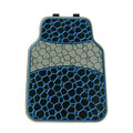 High Quality Water Cube Universal Automotive Carpet Car Floor Mats Rubber 5pcs Sets - Blue